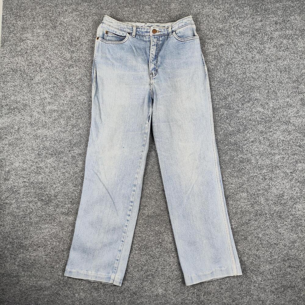 Vintage Calvin Klein Jeans Girls 16 Blue Light Wash Straight High Rise USA Denim